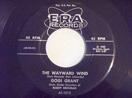 The Wayward Wind/No More Than Forever Gogi Grant 45 RPM Gogi Grant - £3.22 GBP