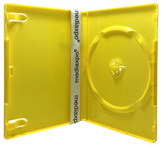 STANDARD Solid Yellow Color Single DVD Cases - £12.80 GBP+