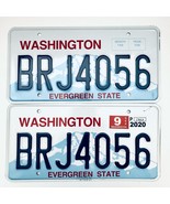 2020 United States Washington Evergreen Passenger License Plate BRJ4056 - $25.73