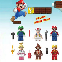 8PCS/SET of Mario Series Mini Character Blocks Suitable for Lego toy gifts - £12.59 GBP