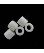 1000 White African Tile Tube Beads 296g Czech Glass for jewelry beading ... - £7.77 GBP