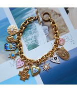 Vivian Grace Antiqued Gold Charm Bracelet - €179,11 EUR