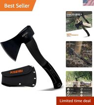 Wood Axe, Small Outdoor Camp Hatchet 14 Inch for Splitting and Kindling ... - $44.11