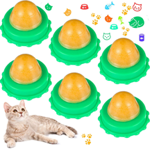 Nuanchu 6 Pieces Cat Snacks Candy Ball Cat Sugar Energy Ball Cat Catnip Ball Cat - £11.25 GBP