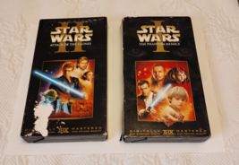 Star Wars VHS Lot Of 2 Episode 1 And 2 Phantom Menace Attack Of The Clones - $16.82 CAD