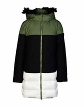 Emporio Armani EA7 Long Down Jacket Parka Coat, Faux Fur Sz XL, Nwt! - £158.64 GBP
