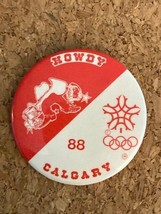 88 Calgary Olympics Collectible Pinback Pin Button Howdy Boots and Hat 2... - $135.13 MXN
