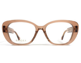 Gucci Eyeglasses Frames GG1559OK 003 Crystal Brown Cat Eye Full Rim 54-1... - £227.70 GBP