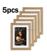 5x Picture Frames Wood Frames 5x7 without mat 4x6 with mat 5&quot;x7&quot;or 4&quot;x6&quot; - €12,93 EUR