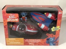 Disney Store Exclusive Lilo &amp; Stitch Cool Converting Spaceship Figure Ne... - £98.93 GBP