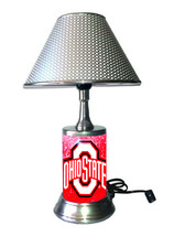 Ohio State Buckeyes desk lamp with chrome finish shade, Mosaic-designed plate - £36.75 GBP