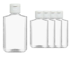 PQS 2 OZ Refillable Travel Bottles Flip-Top Cap - Liquids/Gels/Lotions (Empty Bo - £4.75 GBP+