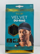 Titan Black Velvet Du-rag Premium Collection Extra Long Tail #82210 - £7.83 GBP