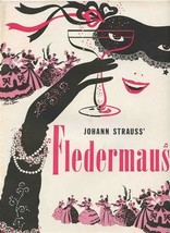 Johann Strauss&#39; Fledermaus Souvenir Program Sol Hurok Irra Petina  - £14.01 GBP