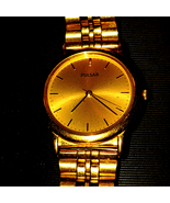 Vintage gold pulsar men&#39;s quartz watch~excellent condition - €64,48 EUR