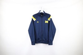 Adidas Mens Small Team Issued University of Michigan Full Zip Warm Up Jacket - $59.35