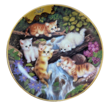 Bradford Exchange Plate July At The Waterfall Timeless Tails Purrpetual ... - $12.61