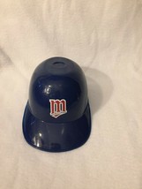 Minnesota Twins Dark Blue Plastic Mini Batting Baseball Helmet Ice Cream Bowl - £1.99 GBP