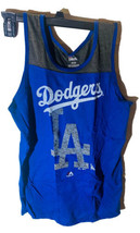 Majestic Atletico Ragazzi Los Angeles Dodgers Manica Corta Scollo A V T-Shirt XL - £13.34 GBP