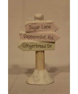 Precious Moments Sugartown Street Sign Porcelain Figurines - $7.65 CAD