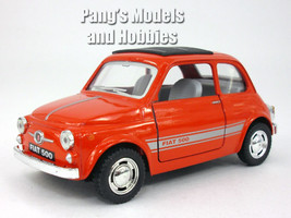 Classic Fiat 500 1/24 Scale Diecast Model by Kinsmart - RED - £12.55 GBP