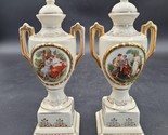 Vintage Set Of Two Empire Ware England Shelton Ivory Glaze Pedestal Rum ... - £54.59 GBP