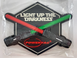 2023 Shot Show Powertac Light Up The Darkness Saber Morale Patch NEW - £19.77 GBP