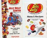Jelly Belly Center Brochure &amp; Menu &amp; Recipe Brochure 40 Flavors 2000 - £18.98 GBP