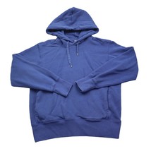 Uniqlo Sweatshirt Mens XS Blue Long Sleeve Drawstring Knitted Cotton Hoodie - $25.62