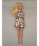 Rare 2013 Barbie Fashionistas Doll Blonde Hair &amp; Collectable white flora... - $24.01