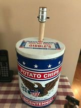 Collectible Bicentennial Gibble chips Tin Lamp image 5