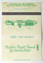 Electric Plant Board - Bowling Green, Kentucky 40 Strike Matchbook Cover KY - £1.37 GBP