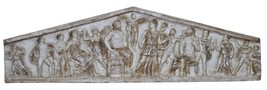 Bas relief Pediment Parthenon Acropolis Athens Cast Stone Greek Sculpture Wall - £233.80 GBP