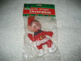 VINTAGE Christmas elf stocking Stuffer new 4 1/2&#39;&#39; 1992 - £11.67 GBP