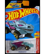 Hot Wheels Teal Dragon Blaster (Dragon Car), Pale Green - £22.25 GBP