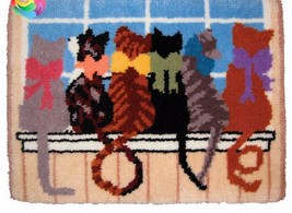 6 Cats Rug Latch Hooking Kit - £31.16 GBP+