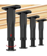 4Pcs Adjustable Bed Frame Support Legs ( (8.3&quot;-14.5&quot; ), Frame Center Sla... - $37.93