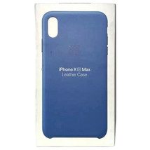 iPhone XS Max - Luxury Cornflower Blue Leather Case - Genuine Apple (NEW) - £10.07 GBP