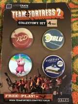 LOOT CRATE Team Fortress 2 Collector&#39;s 4 Pin Set. - £6.26 GBP