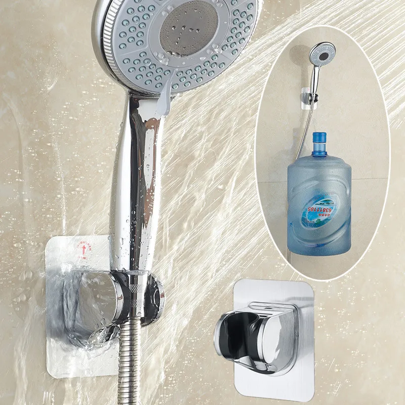 House Home 1PCS Shower Head Holder Self-Adhesive Wall Mounted Shower head Fixed  - £19.98 GBP