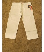 Dickies Jr Girl&#39;s pants size 11 Waist 34.5&quot; x  Inseam 24&quot;  White - $17.58 CAD