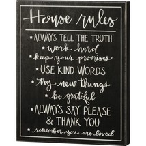 Primitives by Kathy House Rules Always Tell The Truth Work Hard Keep Promise - £19.32 GBP