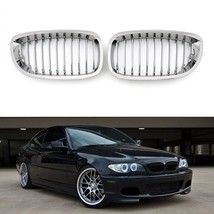 Front Fence Grill Grille ABS Chrome Mesh For BMW E46 2D (2003-2007) 3 Series Gen - £55.74 GBP+