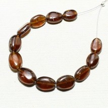 12pcs Natural Hessonite Oval Beads Loose Gemstone 32.30cts Size 7x6mm To 10x7mm - £4.61 GBP
