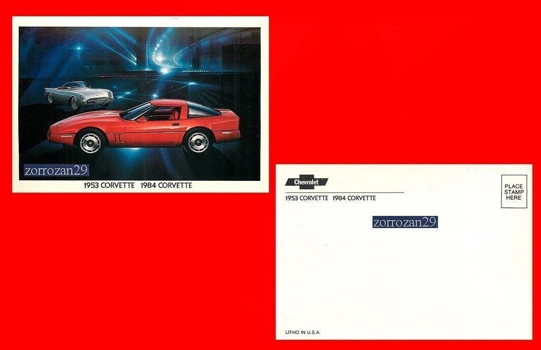 1984 CHEVROLET CORVETTE COUPE FABRICA COLOR POSTAL - POSTAL - ESTADOS... - $7.50