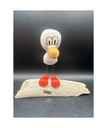 Vintage Oregon Souvenir “Sammy” Seagull Cartoon Figurine On Driftwood Gi... - $24.74