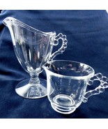 VTG lot of 2 Candlewick Imperial clear glass Ohio Creamers  - £15.79 GBP
