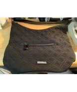 Vera Bradley Black Quilted Shoulder Purse VGC - $419.61 MXN
