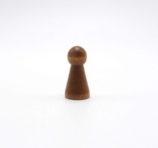 Clue Master Detective M. Brunette Brown Replacement Token Game Wood Piece Pawn - £1.65 GBP