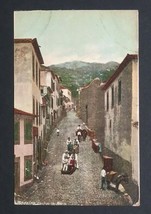 Madeira Portugal Carros de Monte Street View Mountain Cars Vintage Postcard  - £6.38 GBP